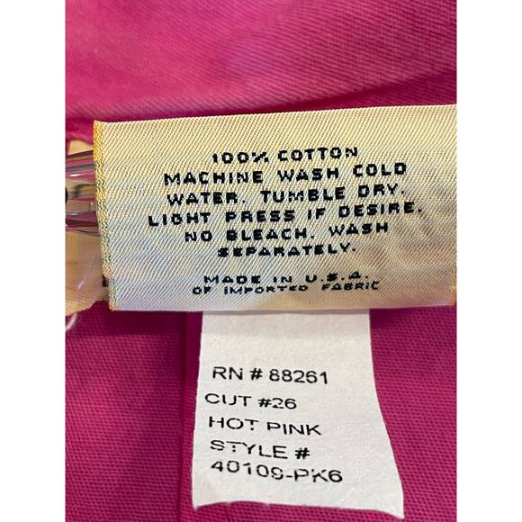 Gene Ewing BIS Pink Wrinkled Denim button up shirt 100% Cotton SM VTG - Picture 4 of 10